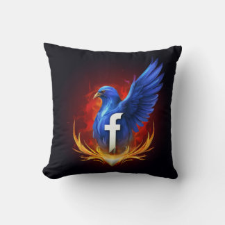 Page Facebook Logo Coussin Cover - Le confort renc