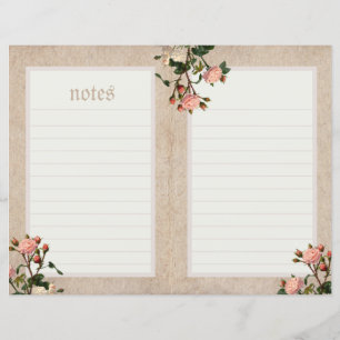Page Journal rose vintage