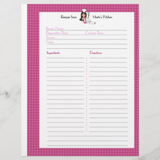 Page Recette entièrement illustrée pour les utilis