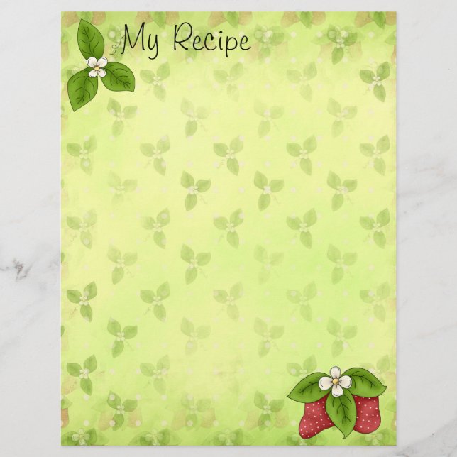 Page Recette fraise (Devant)