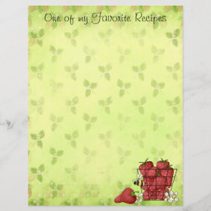 Page Recette fraise