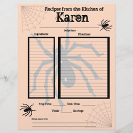 Page Recette Halloween personnalisée