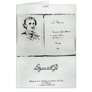 Page titre de "Les Poemes" par Edgar Allan Poe