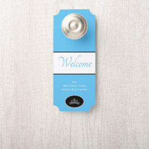 Pageant Crown Door Hanger Willkommen Individuelle Türanhänger