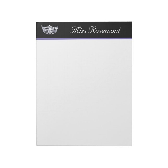 Pageant Crown Notepad Notizblock (Rotiert)