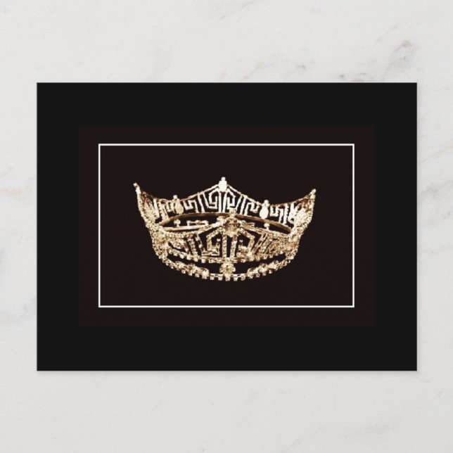 Pageant Crown Postcard Postkarte (Vorderseite)