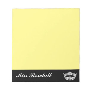 Pageant Crown & Title Notepad Notizblock