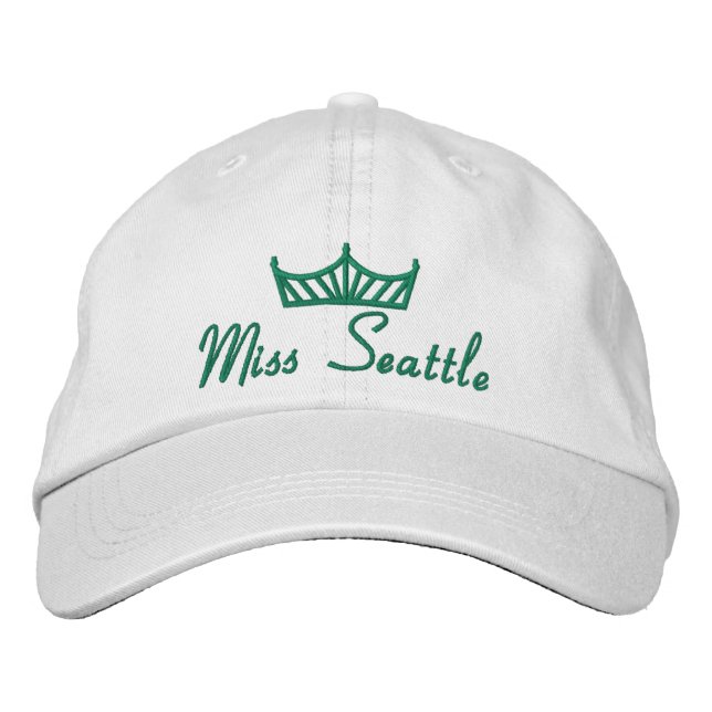 Pageant Custom Stickbestickte Baseball Cap USA Bestickte Baseballkappe (Vorderseite)