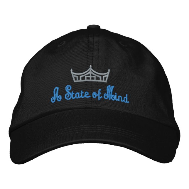 Pageant Custom Stickbestickte Baseball Cap USA Bestickte Baseballkappe (Vorderseite)
