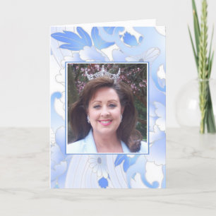 Pageant Greeting Card-Peonies Custom Faire-part