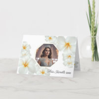 Pageant Grußkarten-Plumeria Custom Announcement