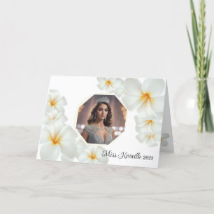 Pageant Grußkarten-Plumeria Custom Announcement Karte