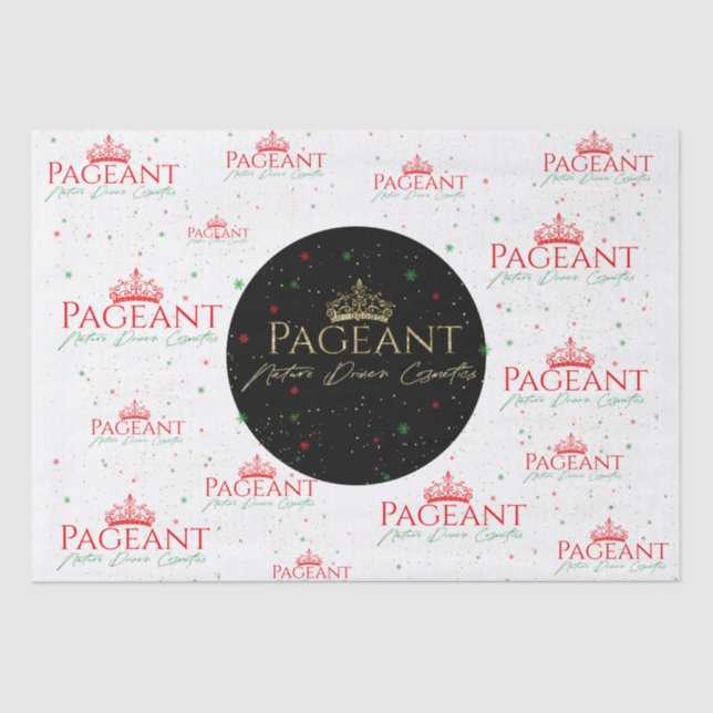 Pageant Logo Weihnachtsmuster Seidenpapier (Vorderseite)