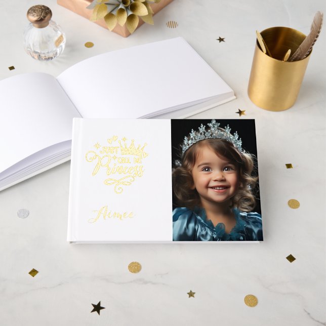 Pageant Princess Foil Gästebuch (Vorderseite Offen)