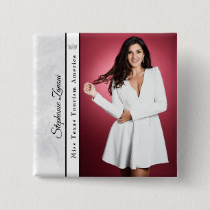 Pageant Sash Button-Button Marmoreis Button