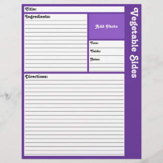 Pages de recettes liées (Violet foncé)