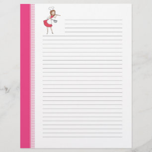 Pages de recettes ménagères Retro Art Lined