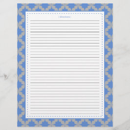 Pages de recettes supplémentaires Blue Retro Star