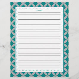 Pages de recettes supplémentaires Retro Star turqu