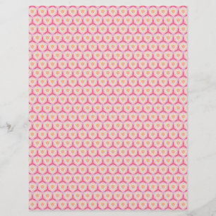 Pages papier Motif pour bébé géométrique rose