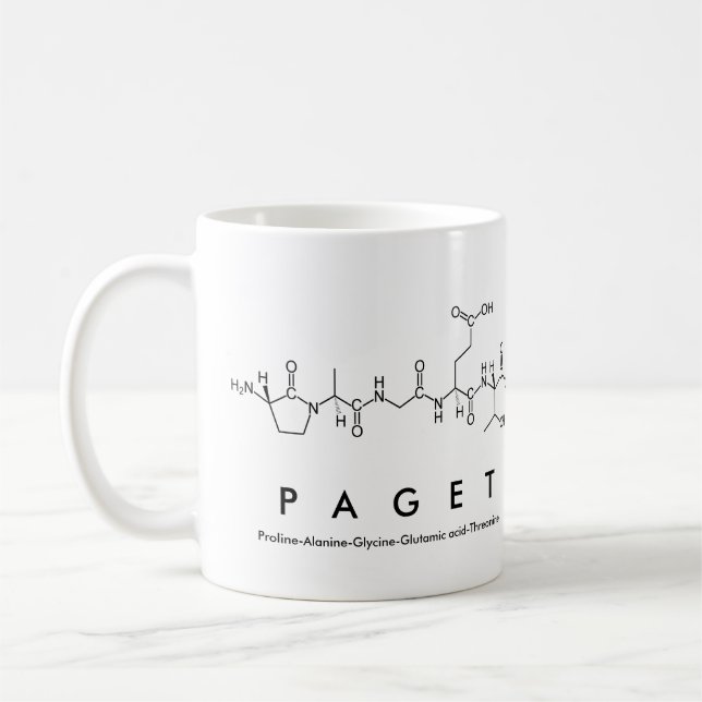 Paget peptide nom mug (Gauche)