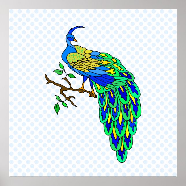 Pagiel Peacock Poster (Vorne)