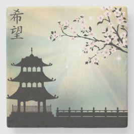 Pagoda-Lichtstrahl "Hoffnung" Steinuntersetzer