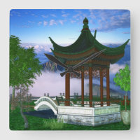 Pagoda Natur Landschaft Fantasy Kunst, Dichtung un