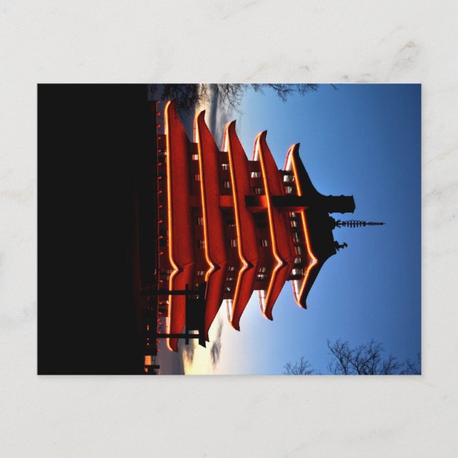 Pagoda Postkarte (Vorderseite)