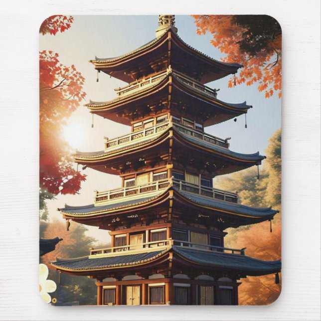"Pagode des Friedens" Mousepad (Vorne)