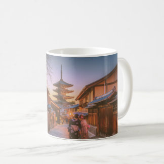 Pagode in der Dämmerung in Kyoto, Japan Kaffeetasse