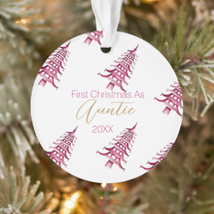Pagode Rouge Arbre de Noël "Premier Noël en tant q