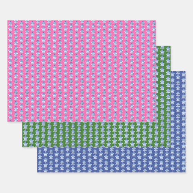 Pagoden-Geschenkpapier Geschenkpapier Set (Set)