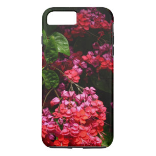 Pagodenblumen Farbige rote und rosa Töne Case-Mate iPhone Hülle