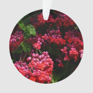 Pagodenblumen Farbige rote und rosa Töne Ornament