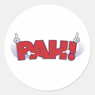 PAH ! autocollant (American Sign Language)