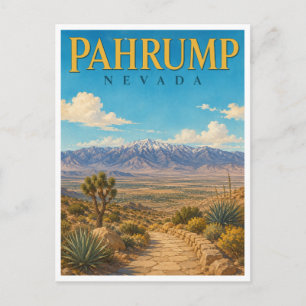 Pahrump Nevada Spring Mountains GeoSaga Postkarte