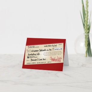 Paid in Full Saved by Jesus Check Karte