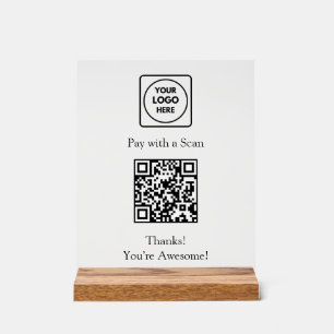 Paiement par code QR   Affichage sans contact avec
