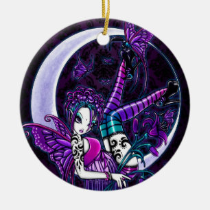 "Paige" gotische Tätowierungs-feenhafte Keramik Ornament