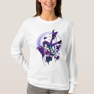 Paige sichelförmige Mond-Blumen-Fee T-Shirt