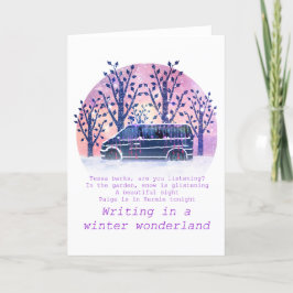 Paige Toon schrieb in einem Winterwunderland Feiertagskarte