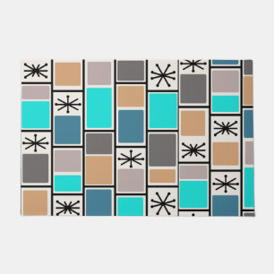 Paillasson 1950 L'Âge Atomique Rectangle Starbursts