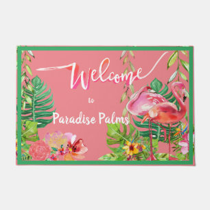 Paillasson 2 Flamants roses Paradise Beach House