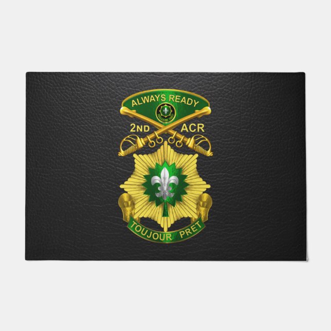 Paillasson 2e Régiment de cavalerie blindée (Devant)