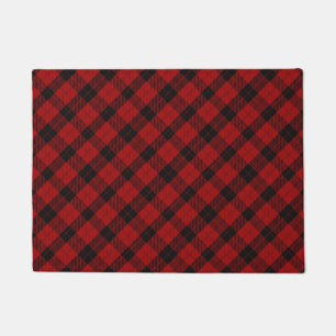 Paillasson à damiers Noël Rouge Buffalo Plaid