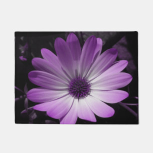 Paillasson à fleur pourpre
