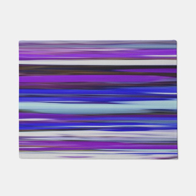 Paillasson Abstrait #2 : Flou ultraviolet (Devant)