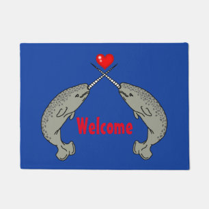Paillasson Accueil croisé de Narwhal de klaxon