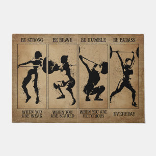 Paillasson Accueil Décor De Salle De Sport, Drôle Motivatio